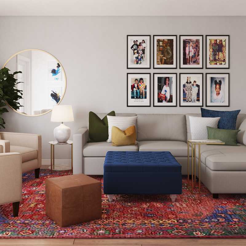 Contemporary, Modern Living Room Design by Havenly Interior Designer Hannah
