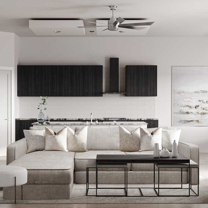 Contemporary, Modern Living Room Design by Havenly Interior Designer Denise