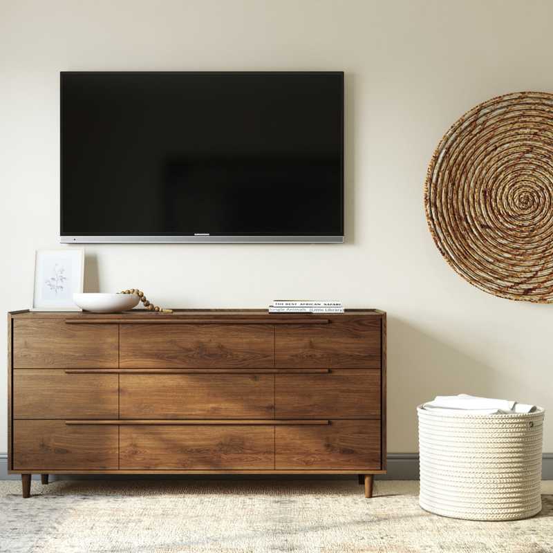 Modern, Eclectic Bedroom Design by Havenly Interior Designer Laura