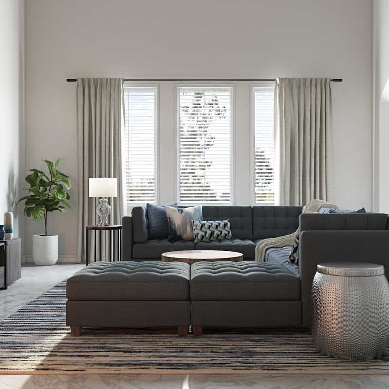 Traditional Living Room Design by Havenly Interior Designer Cathrine