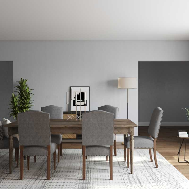 Contemporary, Modern, Industrial, Farmhouse Dining Room Design by Havenly Interior Designer Saba