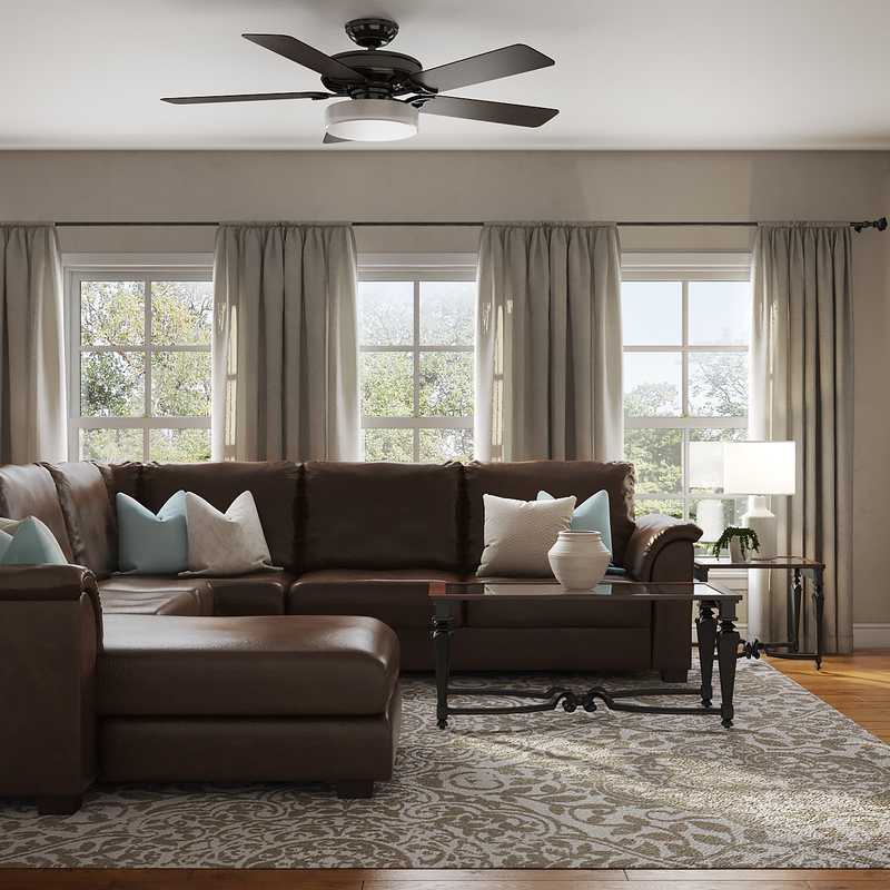 Classic, Traditional Living Room Design by Havenly Interior Designer Michelle