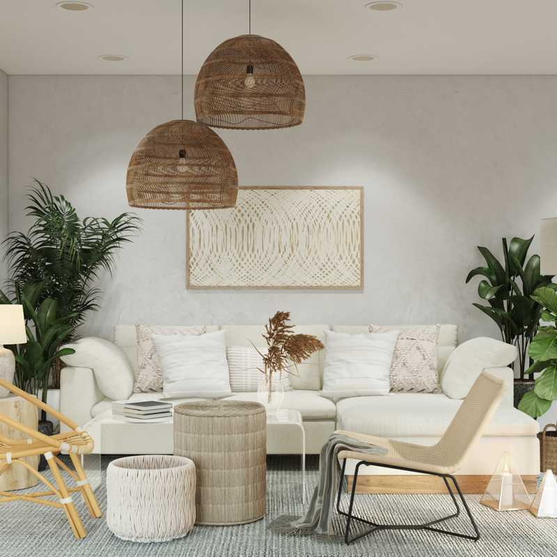 Bohemian Living Room Design by Havenly Interior Designer Karen