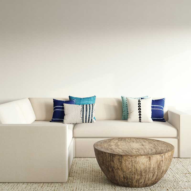 Modern, Minimal Living Room Design by Havenly Interior Designer Stephanie