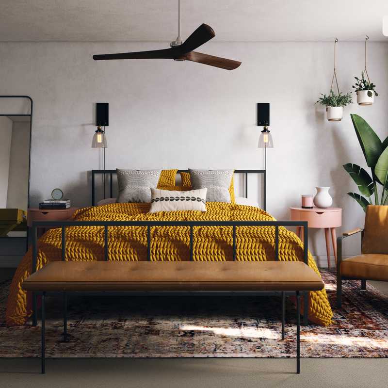 Industrial, Vintage Bedroom Design by Havenly Interior Designer Eva