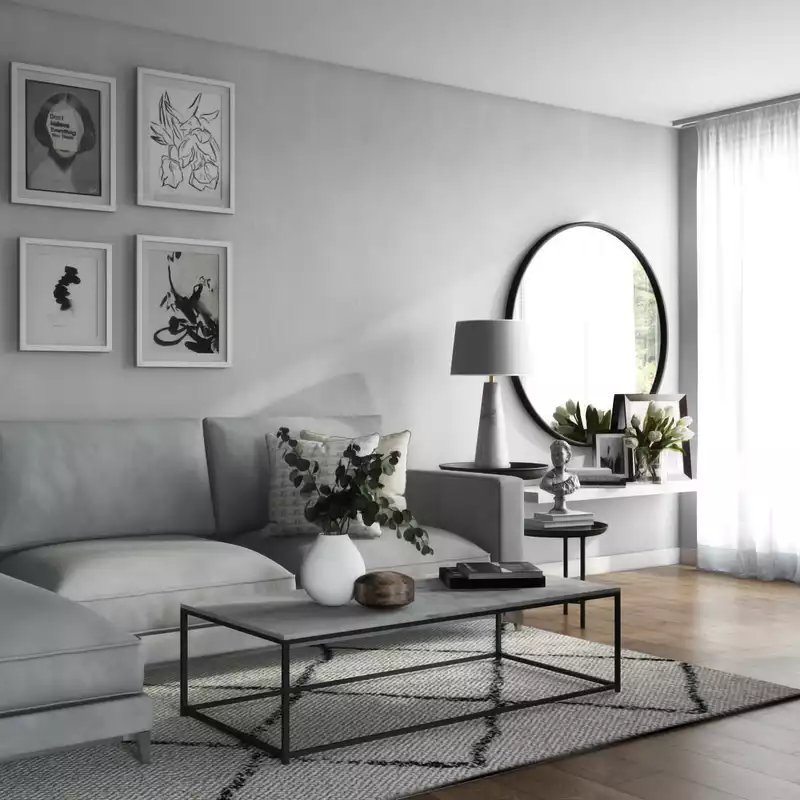 Glam, Traditional Living Room Design by Havenly Interior Designer Kelsey