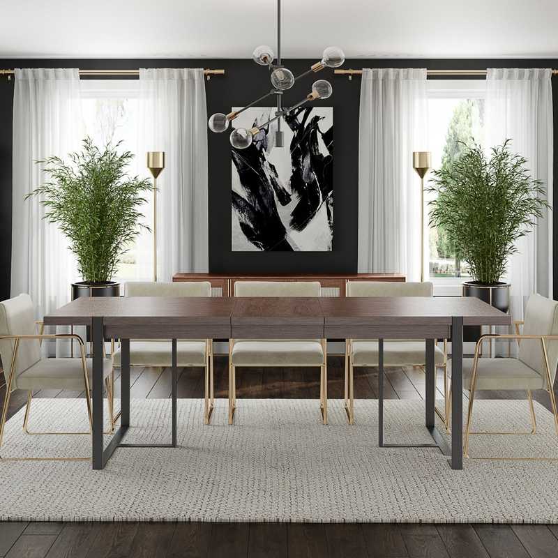 Eclectic Dining Room Design by Havenly Interior Designer Julio