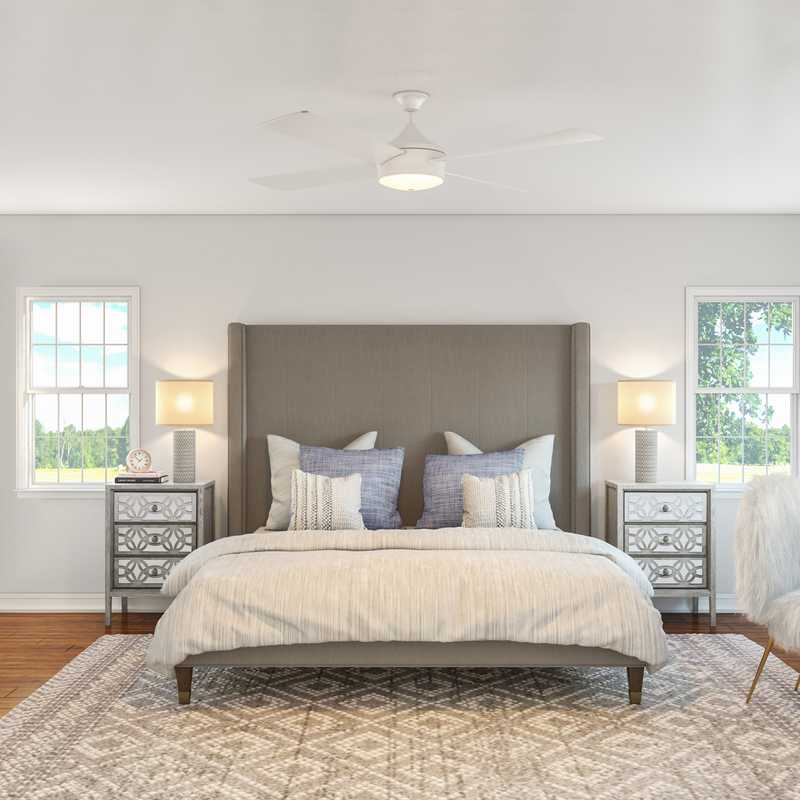 Glam, Transitional Bedroom Design by Havenly Interior Designer Britney