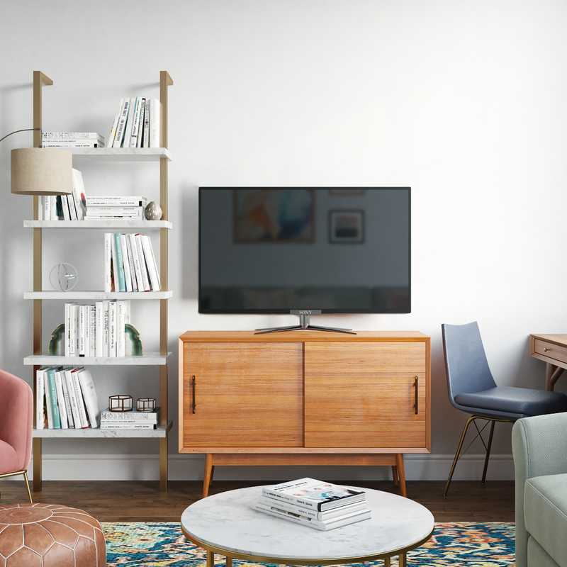 Modern, Eclectic, Bohemian Living Room Design by Havenly Interior Designer Eva