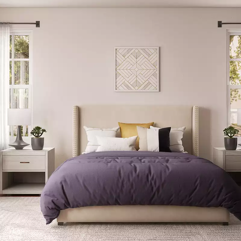 Contemporary, Modern, Bohemian Bedroom Design by Havenly Interior Designer Deborah