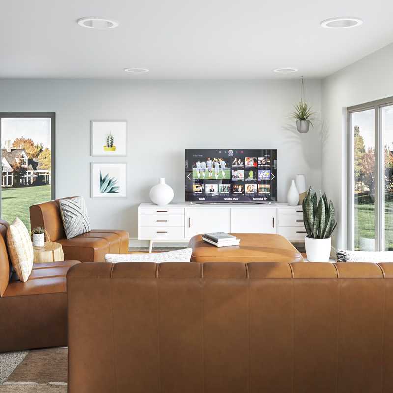 Modern, Minimal Living Room Design by Havenly Interior Designer Jessie