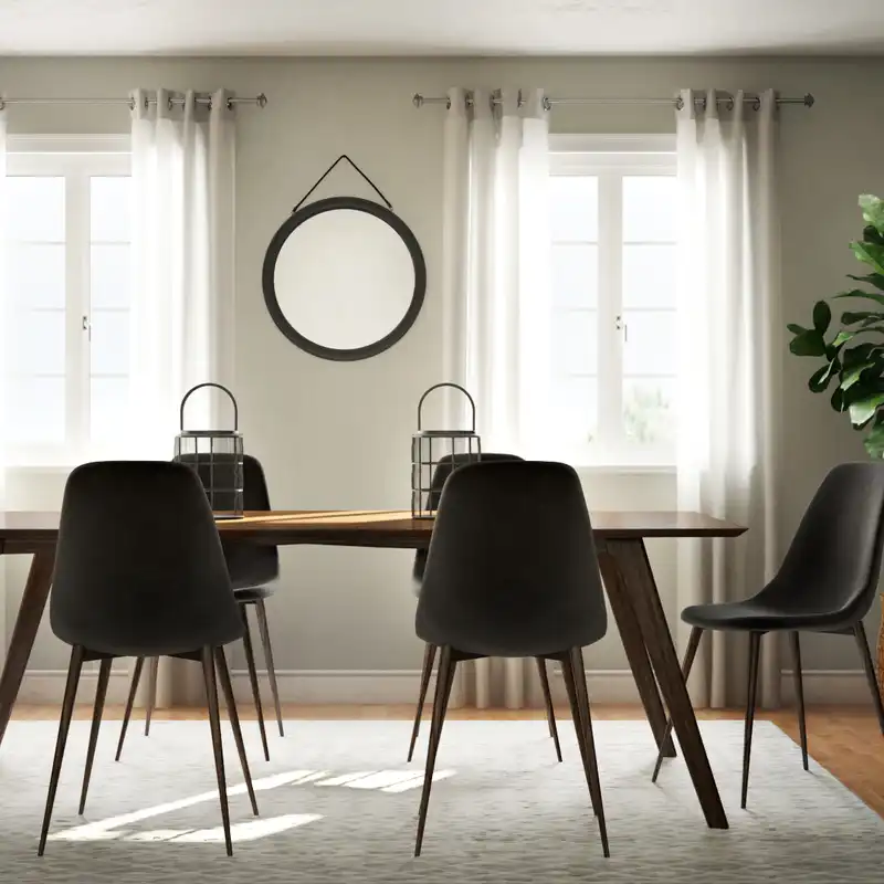 Modern, Midcentury Modern Dining Room Design by Havenly Interior Designer Laura