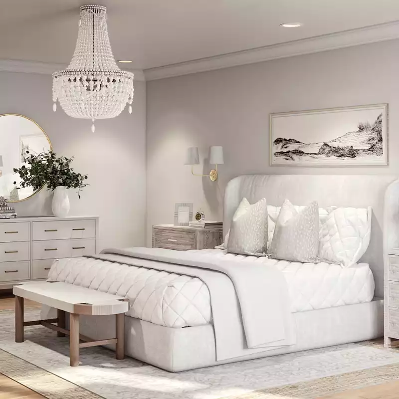 Classic, Coastal Bedroom Design by Havenly Interior Designer Kelsey