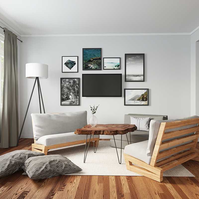 Modern, Eclectic Living Room Design by Havenly Interior Designer Sarah