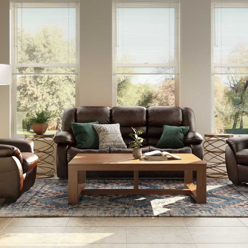 Bohemian, Global Living Room Design by Havenly Interior Designer Lauren