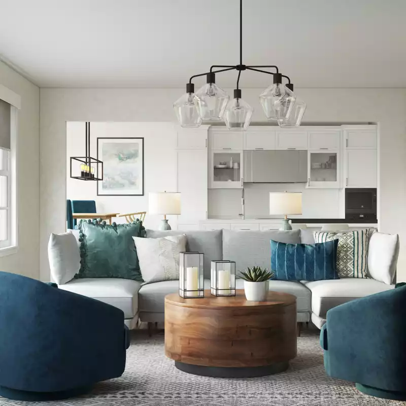 Modern Living Room Design by Havenly Interior Designer Fendy