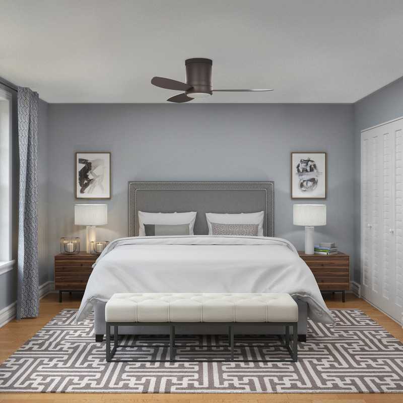 Contemporary, Modern, Transitional, Minimal Bedroom Design by Havenly Interior Designer Robyn