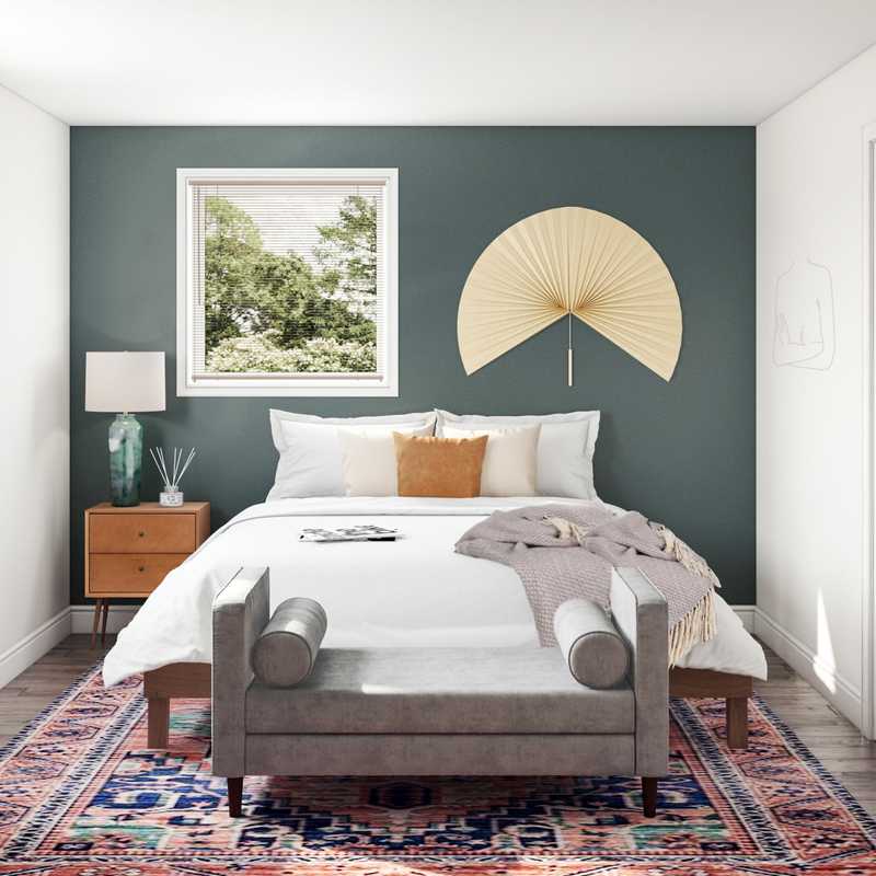 Eclectic, Midcentury Modern Bedroom Design by Havenly Interior Designer Kiele