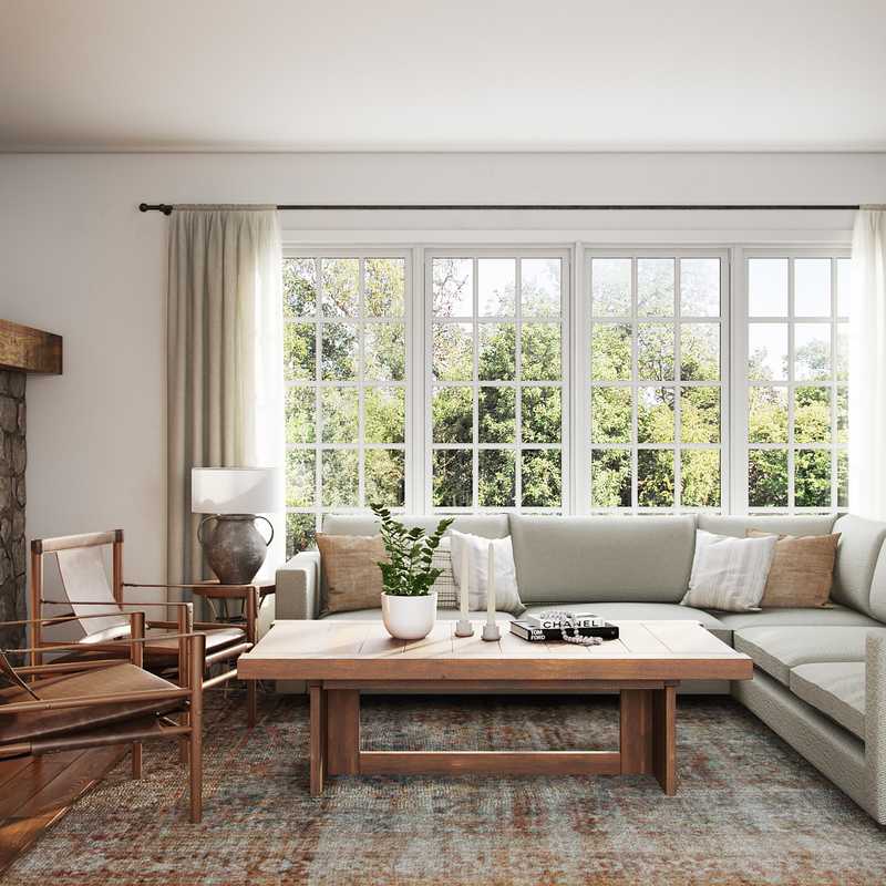 Eclectic, Bohemian Living Room Design by Havenly Interior Designer Sarah