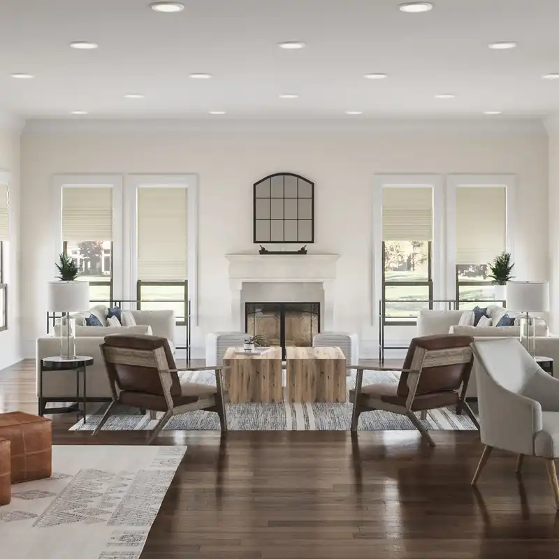 Modern, Minimal Living Room Design by Havenly Interior Designer Sydney