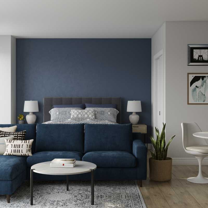 Contemporary Living Room Design by Havenly Interior Designer Mary