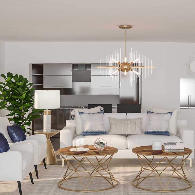 Contemporary, Scandinavian Living Room Design by Havenly Interior Designer Laura