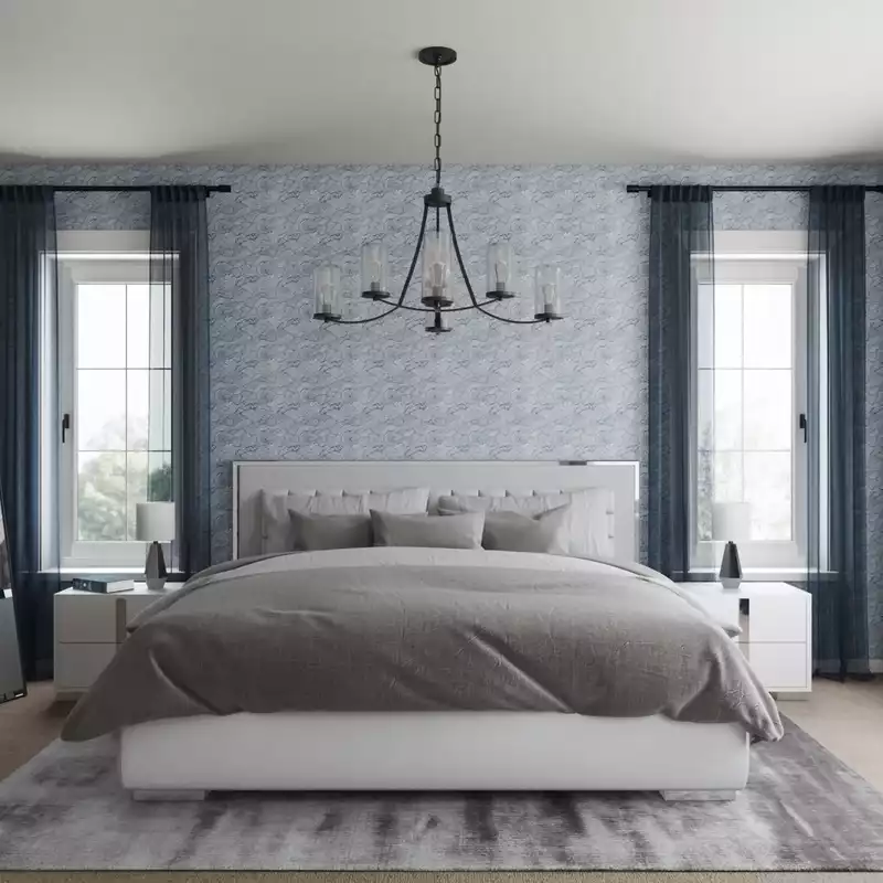 Contemporary, Midcentury Modern Bedroom Design by Havenly Interior Designer Julie