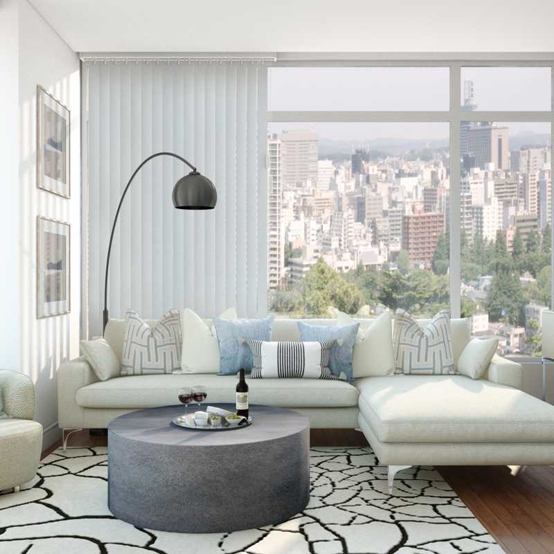 Contemporary, Classic, Glam Living Room Design by Havenly Interior Designer Brady