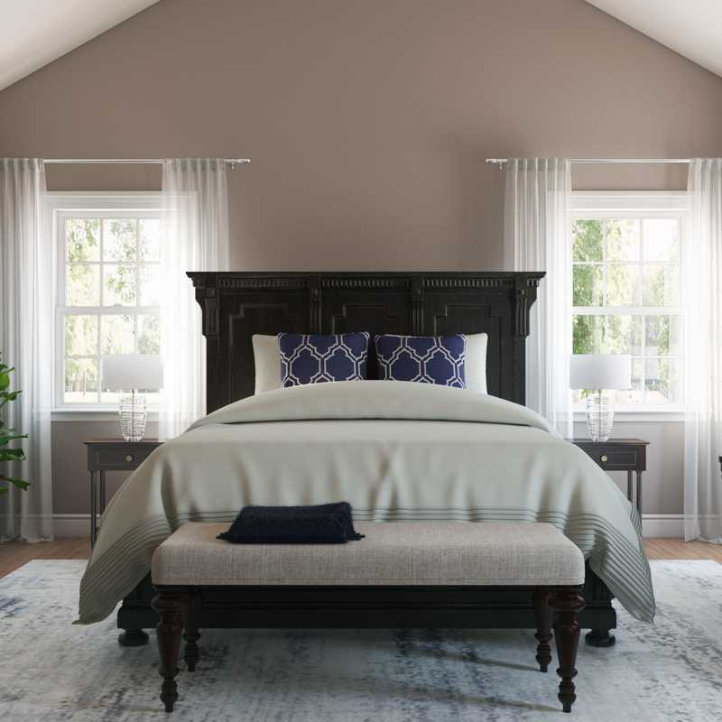 Modern, Farmhouse Bedroom Design by Havenly Interior Designer Abigail