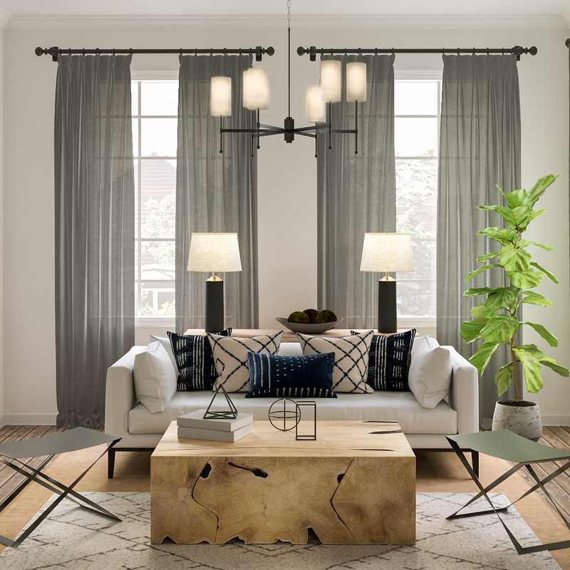Modern, Rustic, Scandinavian Living Room Design by Havenly Interior Designer Laura