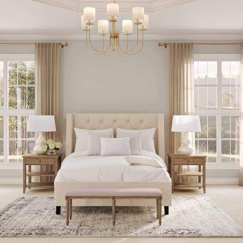 Modern, Classic, Minimal Bedroom Design by Havenly Interior Designer Laura