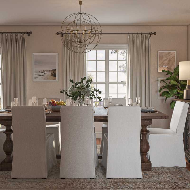 Classic, Farmhouse, Rustic Dining Room Design by Havenly Interior Designer Namita