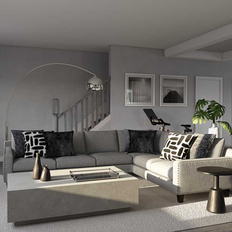 Contemporary, Modern Living Room Design by Havenly Interior Designer Anny