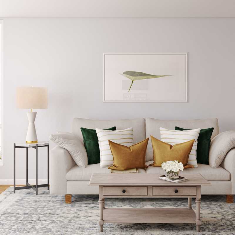 Modern, Classic Living Room Design by Havenly Interior Designer Britney