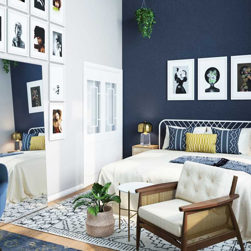 Contemporary, Bohemian, Midcentury Modern Bedroom Design by Havenly Interior Designer Sydney