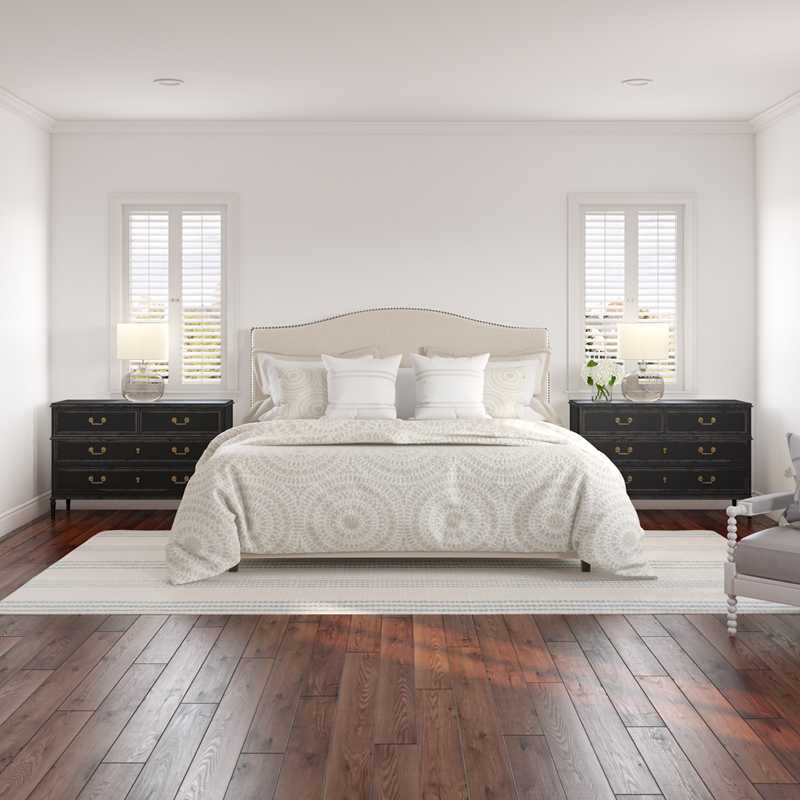 Classic, Coastal, Farmhouse, Transitional Bedroom Design by Havenly Interior Designer Britney