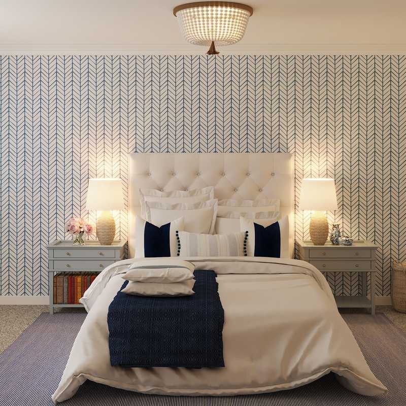 Classic, Coastal Bedroom Design by Havenly Interior Designer Eliza