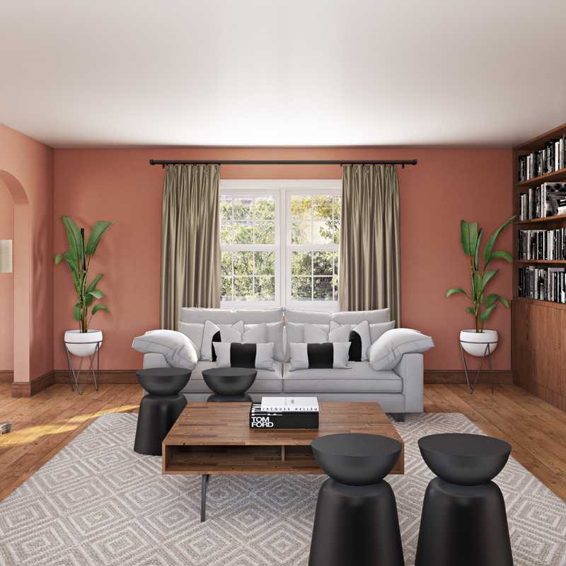 Eclectic Living Room Design by Havenly Interior Designer Julio