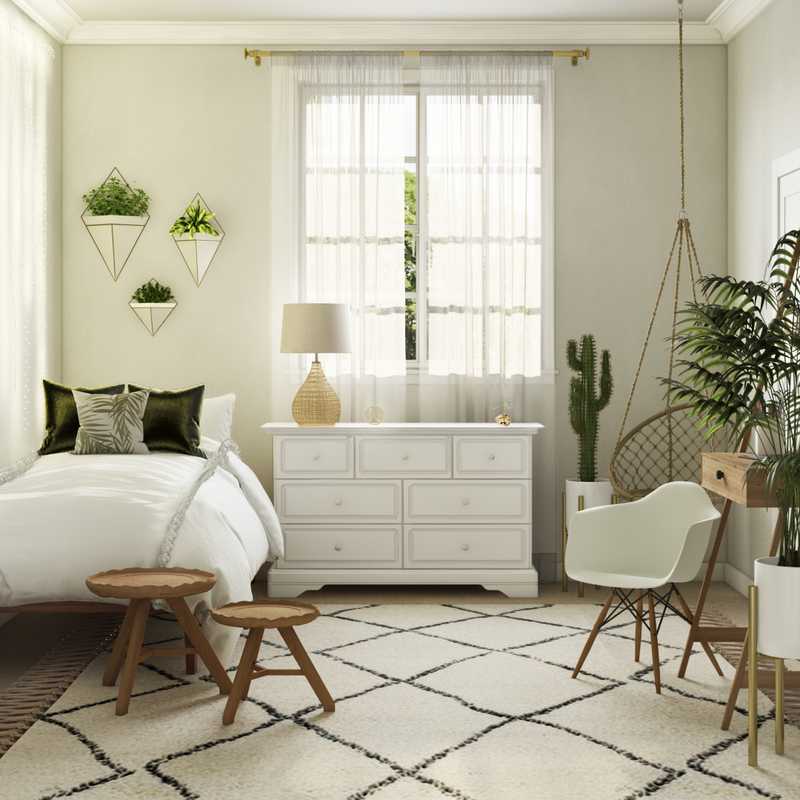 Modern, Bohemian Bedroom Design by Havenly Interior Designer Morgan