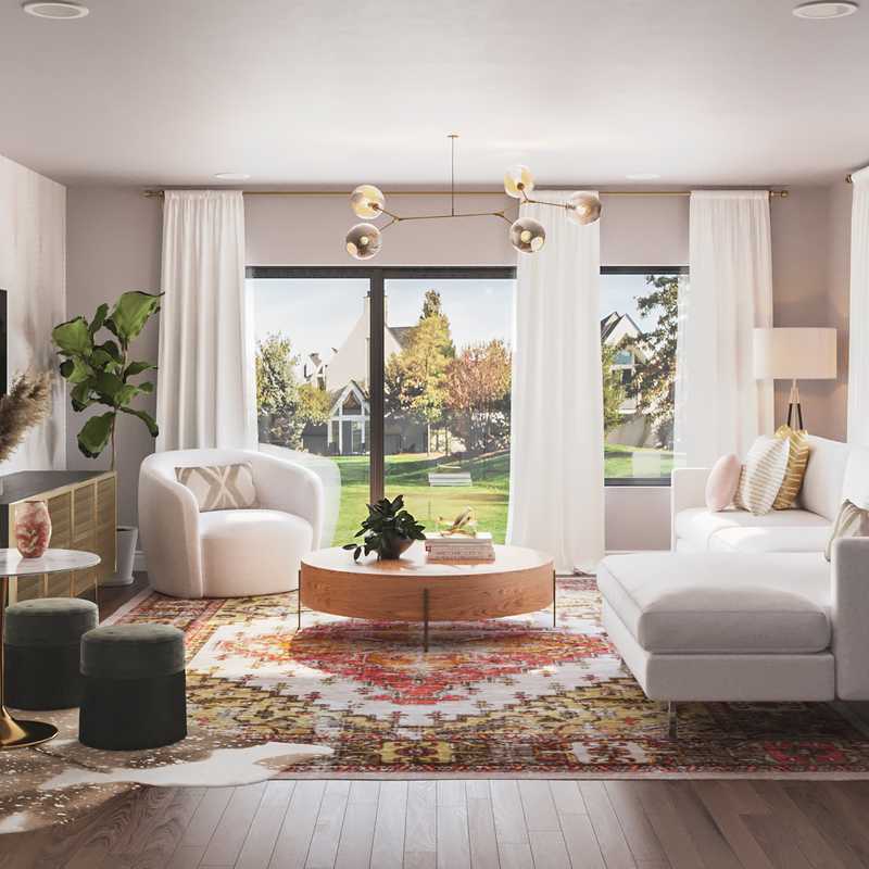 Modern, Glam Living Room Design by Havenly Interior Designer Matthew
