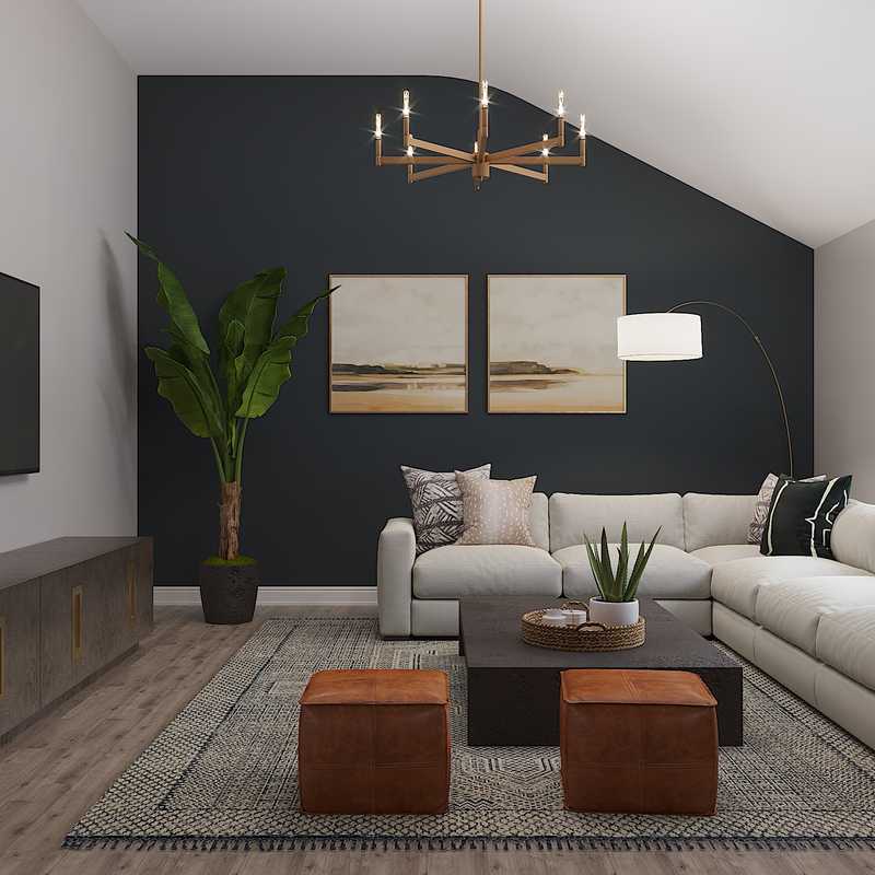 Modern, Midcentury Modern, Scandinavian Living Room Design by Havenly Interior Designer Isabella