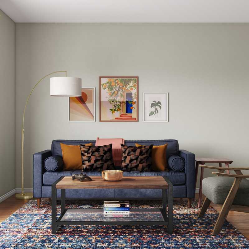 Midcentury Modern Living Room Design by Havenly Interior Designer Dana
