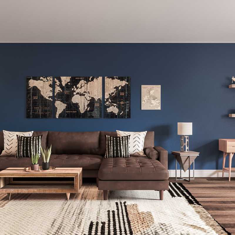 Global Living Room Design by Havenly Interior Designer Alicia