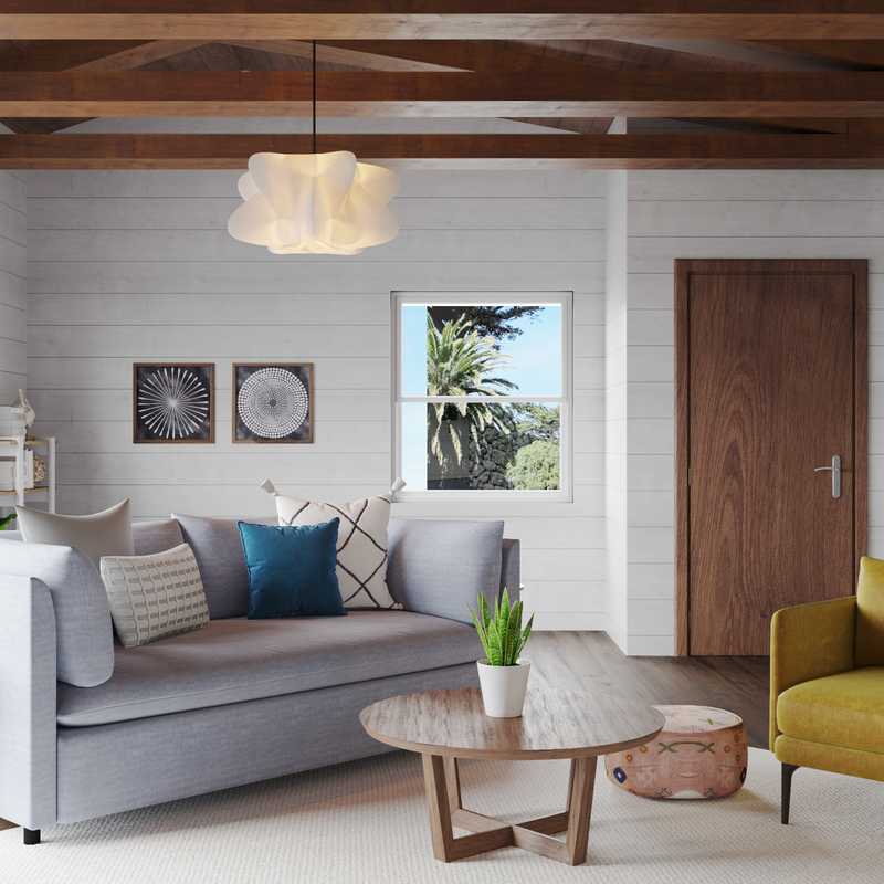 Contemporary, Midcentury Modern Living Room Design by Havenly Interior Designer Bianca