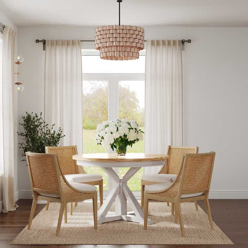 Contemporary, Bohemian Dining Room Design by Havenly Interior Designer Mariela