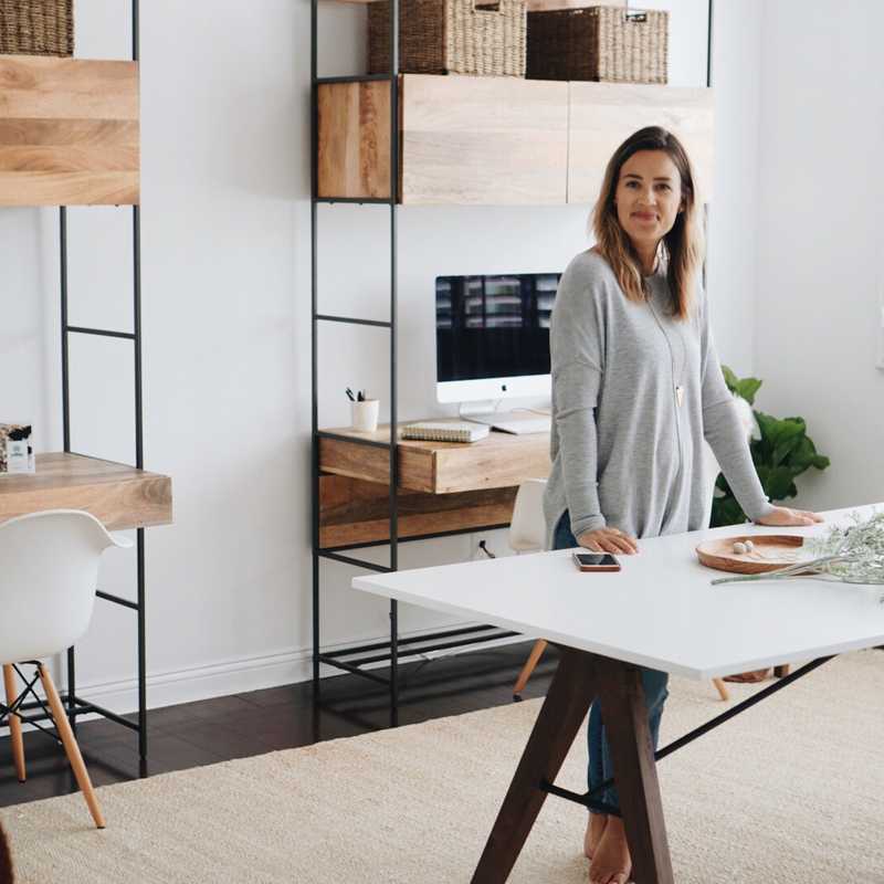 Modern, Industrial, Rustic Office Design by Havenly Interior Designer Priscilla