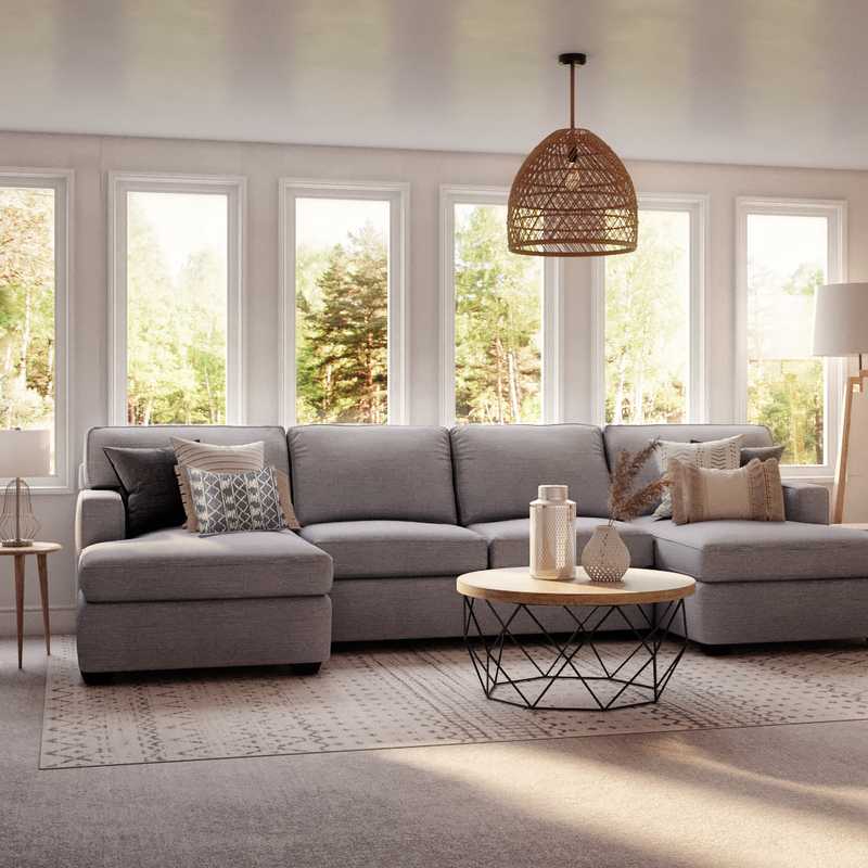 Bohemian, Southwest Inspired Living Room Design by Havenly Interior Designer Astrid