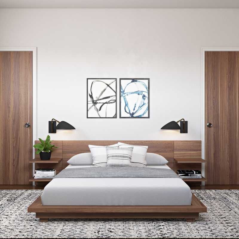 Contemporary, Modern, Eclectic, Bohemian, Midcentury Modern Bedroom Design by Havenly Interior Designer Katherine