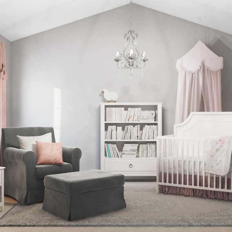 Contemporary, Glam Nursery Design by Havenly Interior Designer Emily