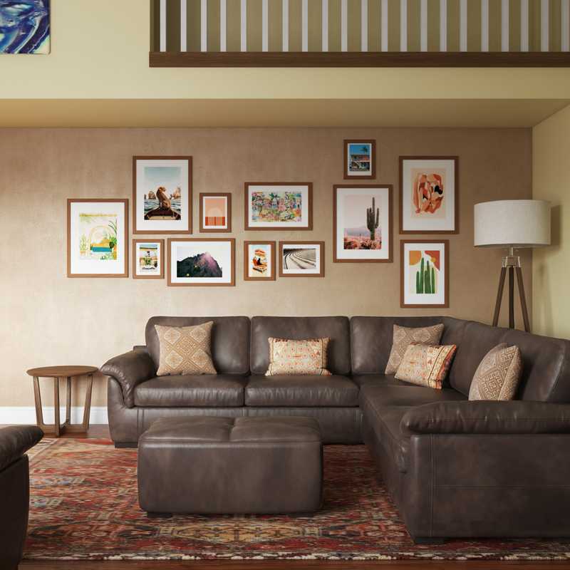 Bohemian, Global Living Room Design by Havenly Interior Designer Victoria